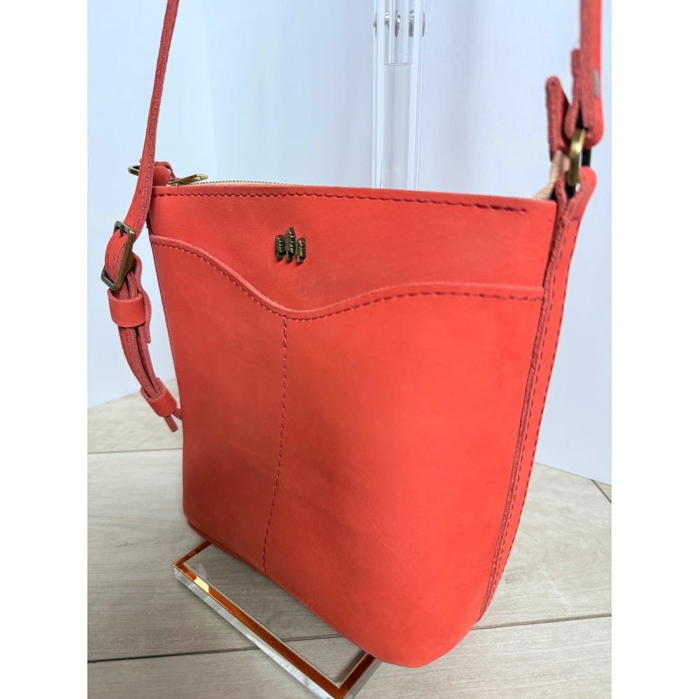 RARE Portland Leather Goods Cypress Side Bag Sherbet Crossbody